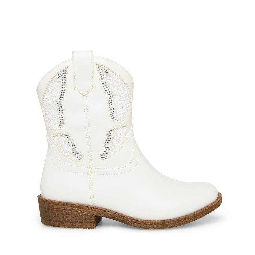 White Steve Madden Jhayward Kids\' Ankle Boots | PH 5728WU16